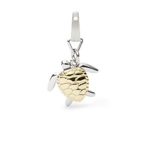 Silver/Gold fossil stainless steal charm